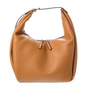Toteme Belt Leather Hobo Bag, Brown